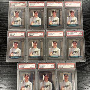 2000 Bowman Chrome Draft Picks Rocco Baldelli Rookie card #91 PSA 9 (Lot of 11)